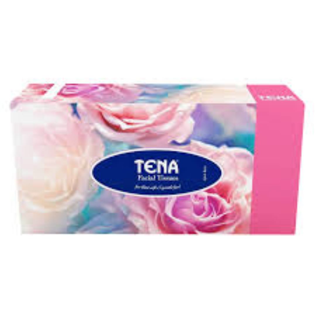 TENA FACIAL TISSUE FLORAL 80SHT